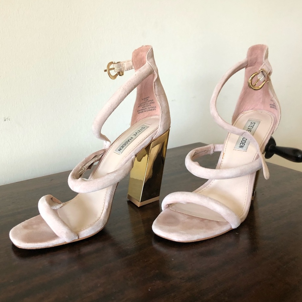 Steve Madden Pink Suede Heels